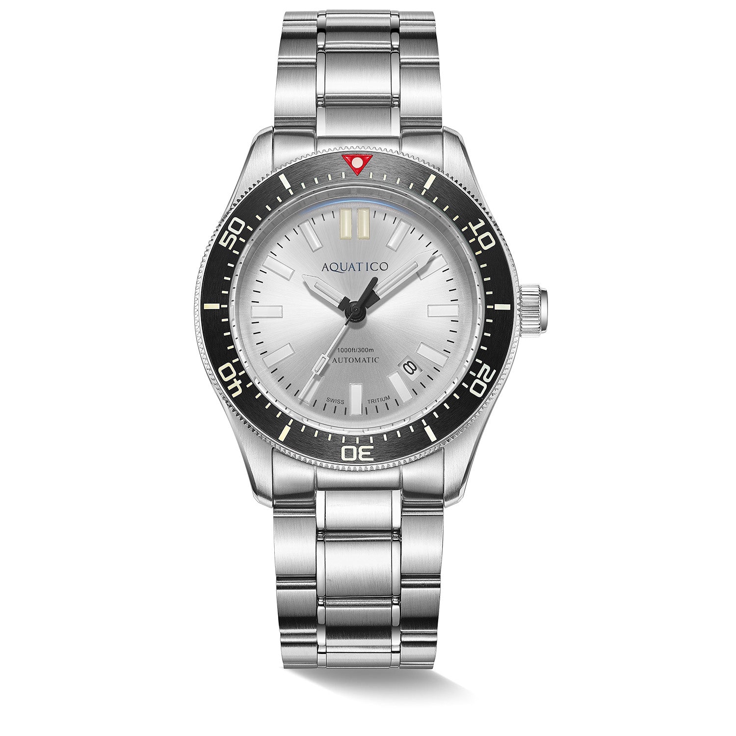 silver dial Tritium T100 Automatic Watch