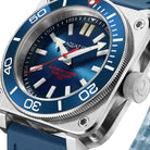 Aquatico Steel Man Blue Dial Ceramic Bezel Watch (SWISS MADE ETA2824-2) NO DATE aquaticowatchshop