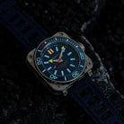 Aquatico Steel Man Blue Dial Ceramic Bezel Watch (SWISS MADE ETA2824-2) NO DATE aquaticowatchshop