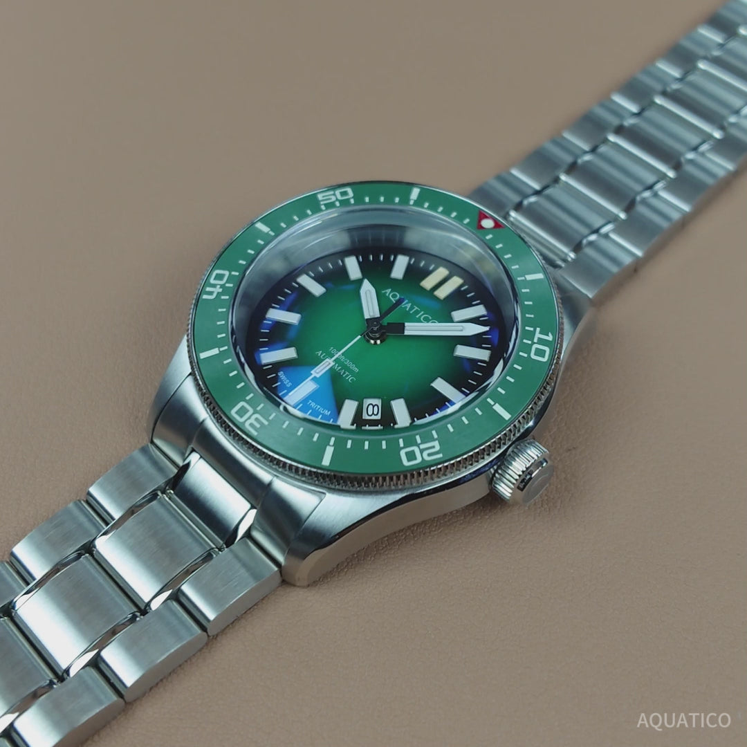 green dial Tritium T100 Automatic Watch