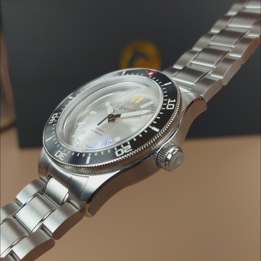 silver dial Tritium T100 Automatic Watch