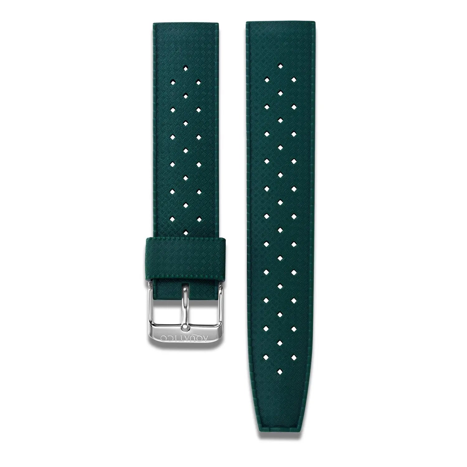 22mm Green tropic rubber strap aquaticowatchshop