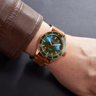 Aquatico Bronze Sea Star Green Dial Watch (NH35 No Date) aquaticowatchshop