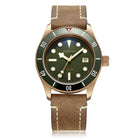 Aquatico Bronze Sea Star Military Green Dial Watch (Ceramic Insert) aquaticowatchshop