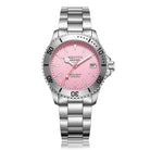 Aquatico Dolphin 39mm Automatic Dive Watch Pink Dial (NH35) aquaticowatchshop