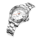 Aquatico Dolphin 39mm Automatic Dive Watch White Dial (NH35) aquaticowatchshop