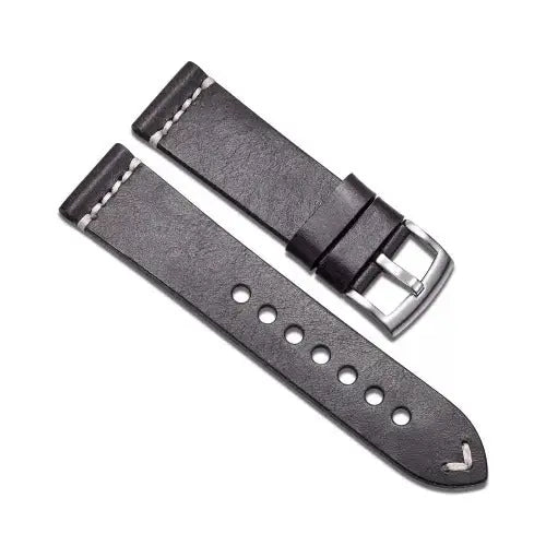 Aquatico Hand Made Brown Strap & Steel Buckle 22mm aquaticowatchshop