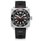 Aquatico Steel Man Black Dial Ceramic Bezel Watch (SWISS MADE ETA2824-2) aquaticowatchshop