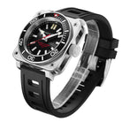 Aquatico Steel Man Black Dial Ceramic Bezel Watch (SWISS MADE ETA2824-2) aquaticowatchshop