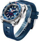 Aquatico Steel Man Blue Dial Ceramic Bezel Watch (SWISS MADE ETA2824-2) aquaticowatchshop