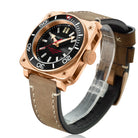 Aquatico Super Charger Bronze Black Dial Watch (SWISS MADE ETA2824-2) aquaticowatchshop