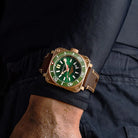 Aquatico Super Charger Bronze Green Dial Watch  (SWISS MADE ETA2824-2) aquaticowatchshop